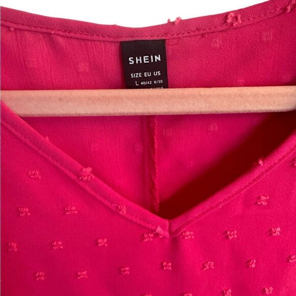SHEIN Lune Swiss Dot Batwing Top - Picture 5 of 5